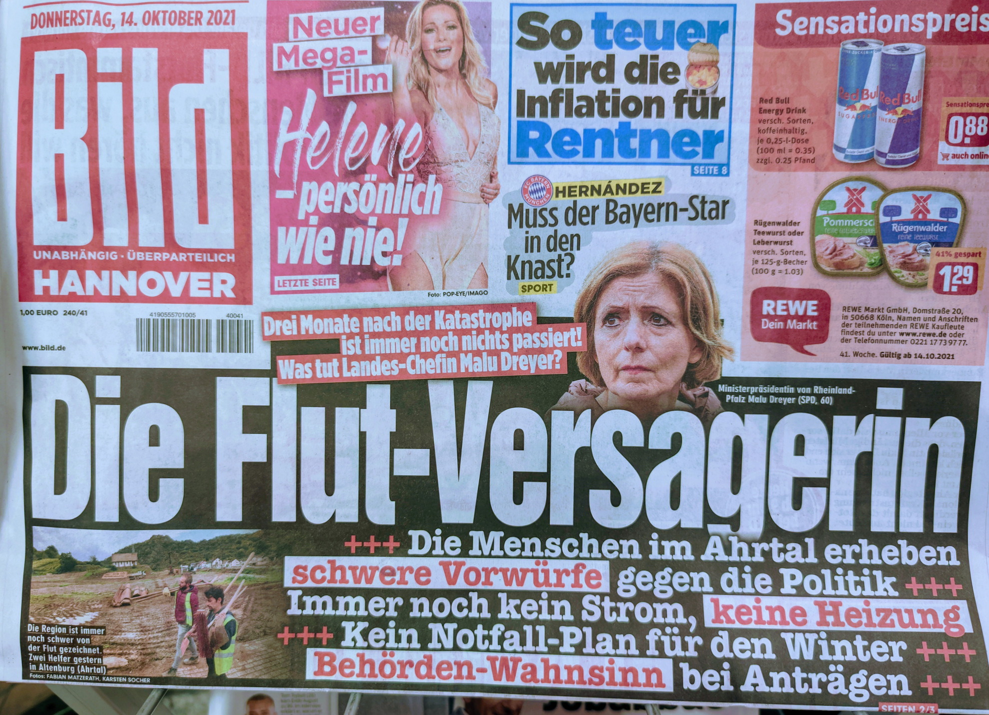 Bildzeitung 14.10.: Boulevardjournalismus um jeden Preis?